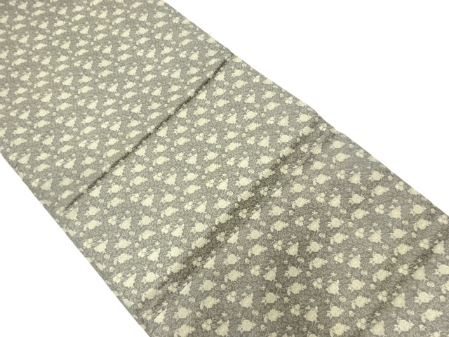 アンティーク　花唐草模様織出し丸帯（材料）